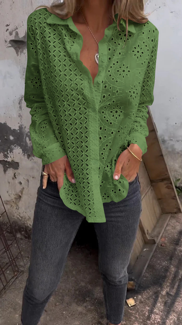 Lisa | Women's Longline Classic Patterned Shirt