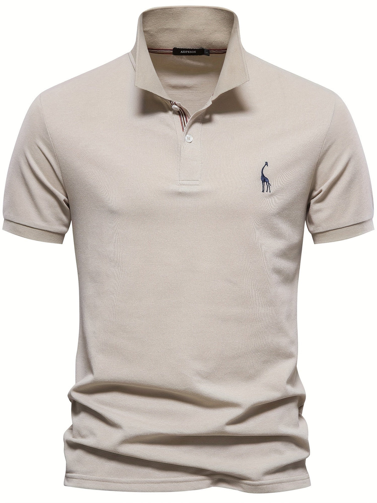 Leonardo | Men's Embroidered Polo Shirt with Short Sleeve