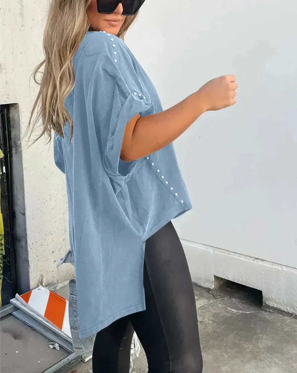 Isabelle | Women's Oversized T-shirt with Studs