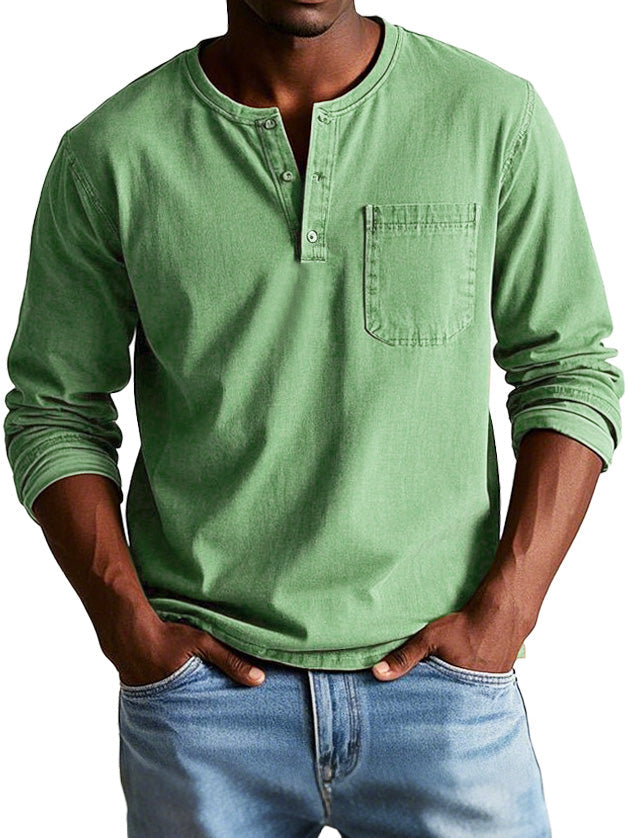 Ellis | Men's Vintage Henley Shirt