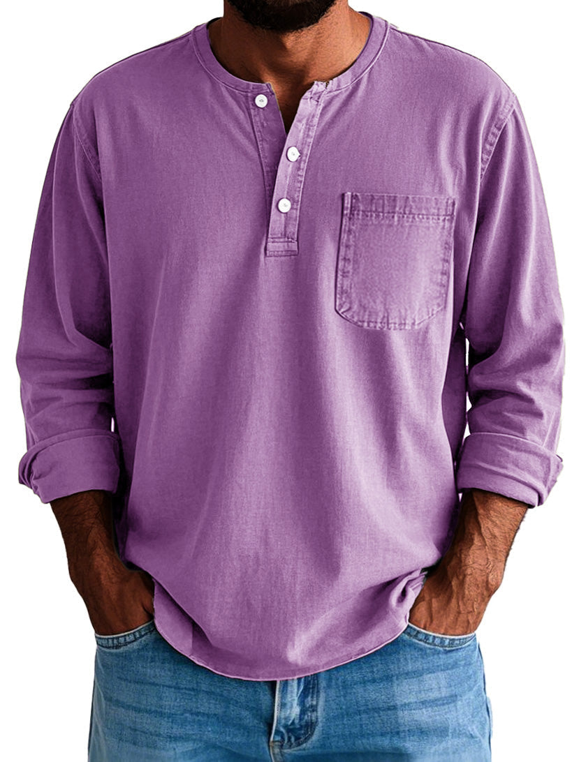 Logan | Men's Longline Long Sleeve Shirt