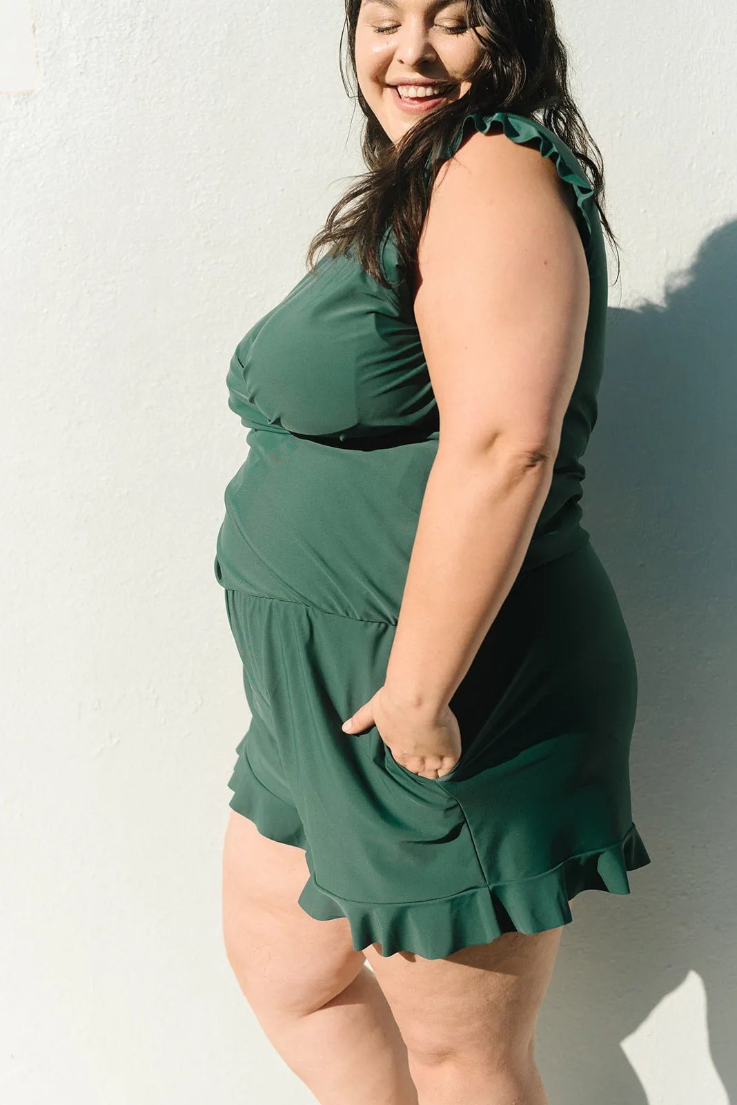 Reana | Women's Ruffled Swimsuit with Bust Support