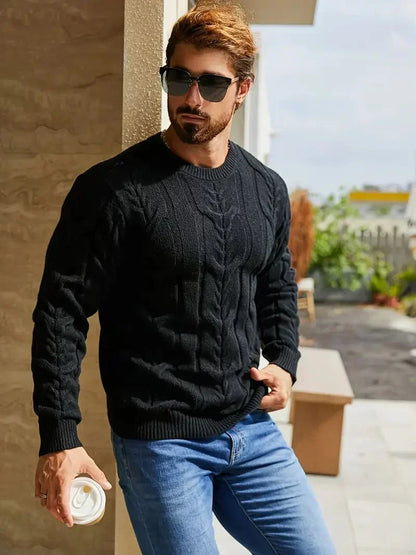 Men's Brit & Boho | Graphica Geo Jumper with Crew Neck