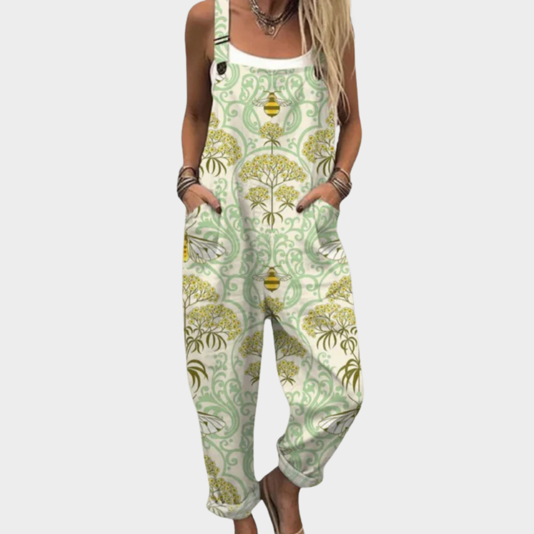 Women's Comfortable Printed Dungarees