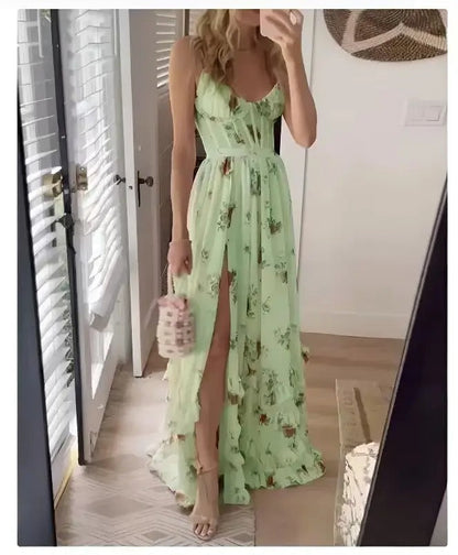 Zaria | Women's Elegant Floral Maxi Dress