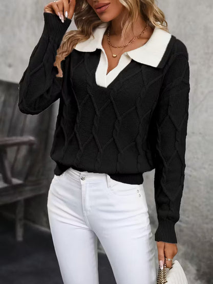 Isolde | Women's Elegant Collared Jumper