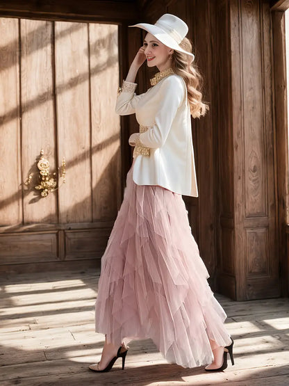 Cecil | Women's Stylish Layered Tutu Skirt