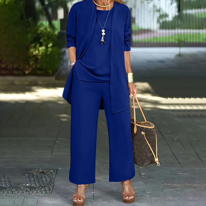 Chic Women's 3-Piece Relaxed Fit Ensemble