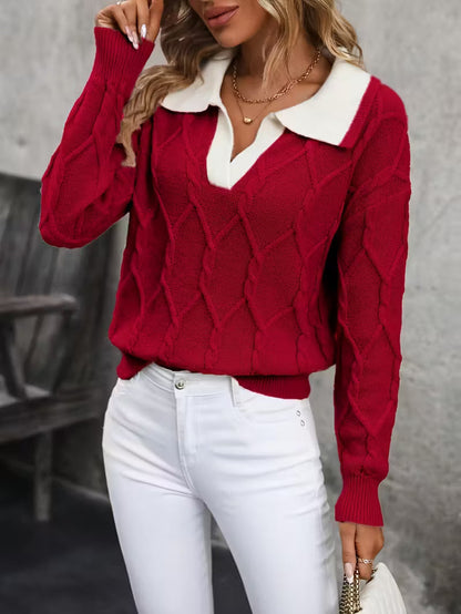 Isolde | Women's Elegant Collared Jumper