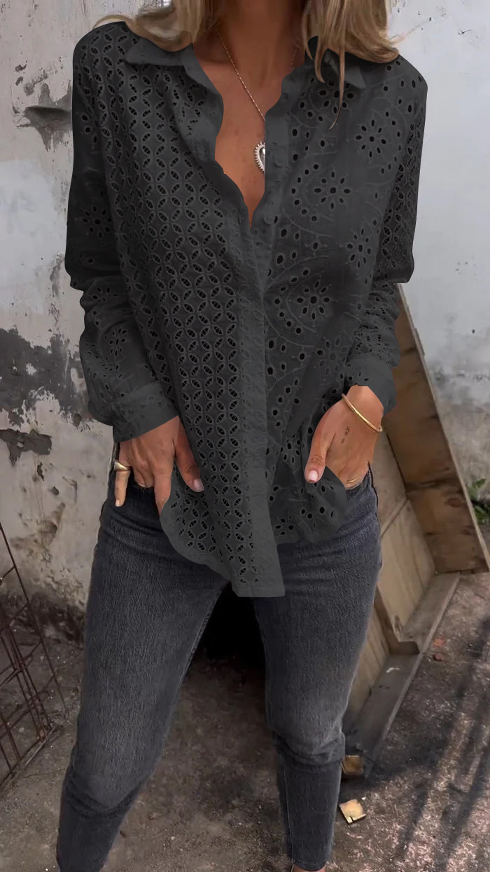 Lisa | Women's Longline Classic Patterned Shirt
