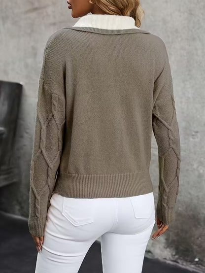 Isolde | Women's Elegant Collared Jumper
