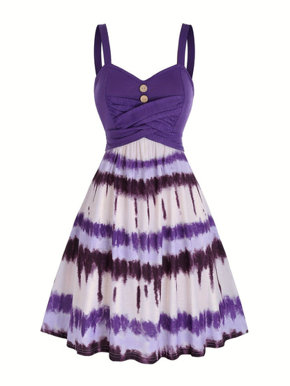 Gisele | Women's Comfortable Tie-Dye Sleeveless Summer Dress