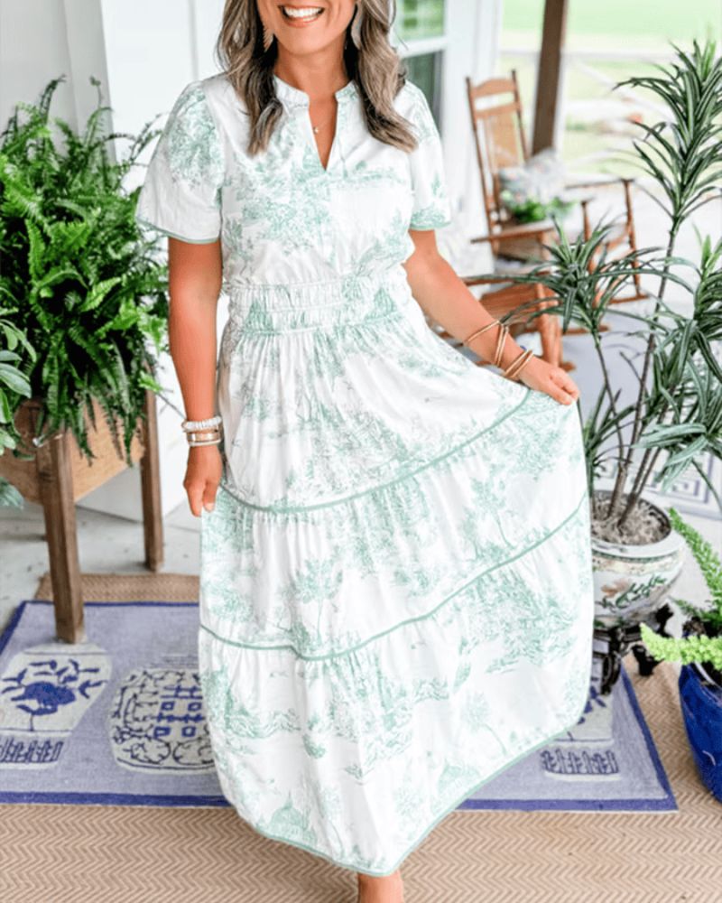 Nadia | Women's Printed Maxi Dress
