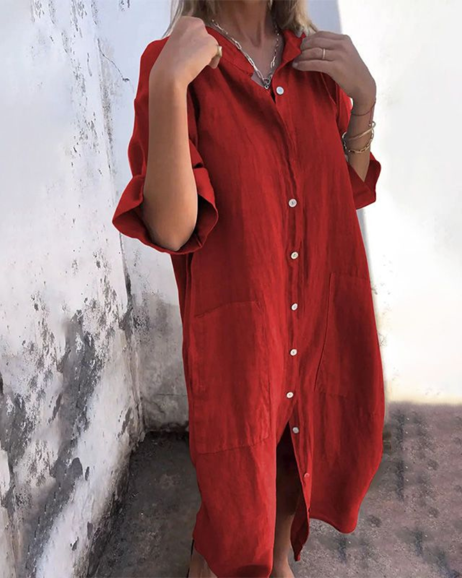 Meiva | Women's Shirt Long Maxi Dress