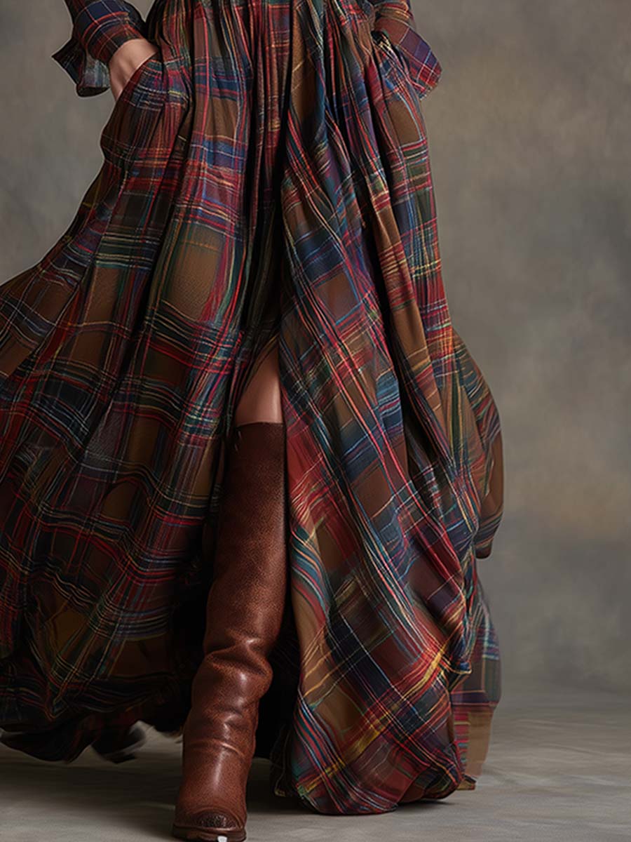 Evelyn | Women's Classic, Elegant Shirt Maxi Dress