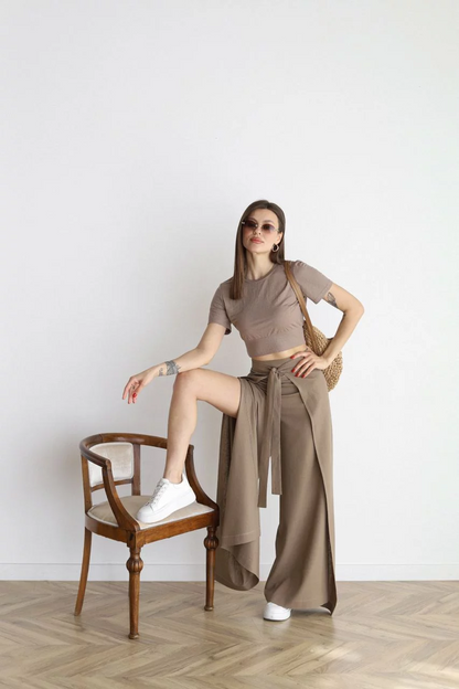 Marika | Women's Wide Trousers with Pockets