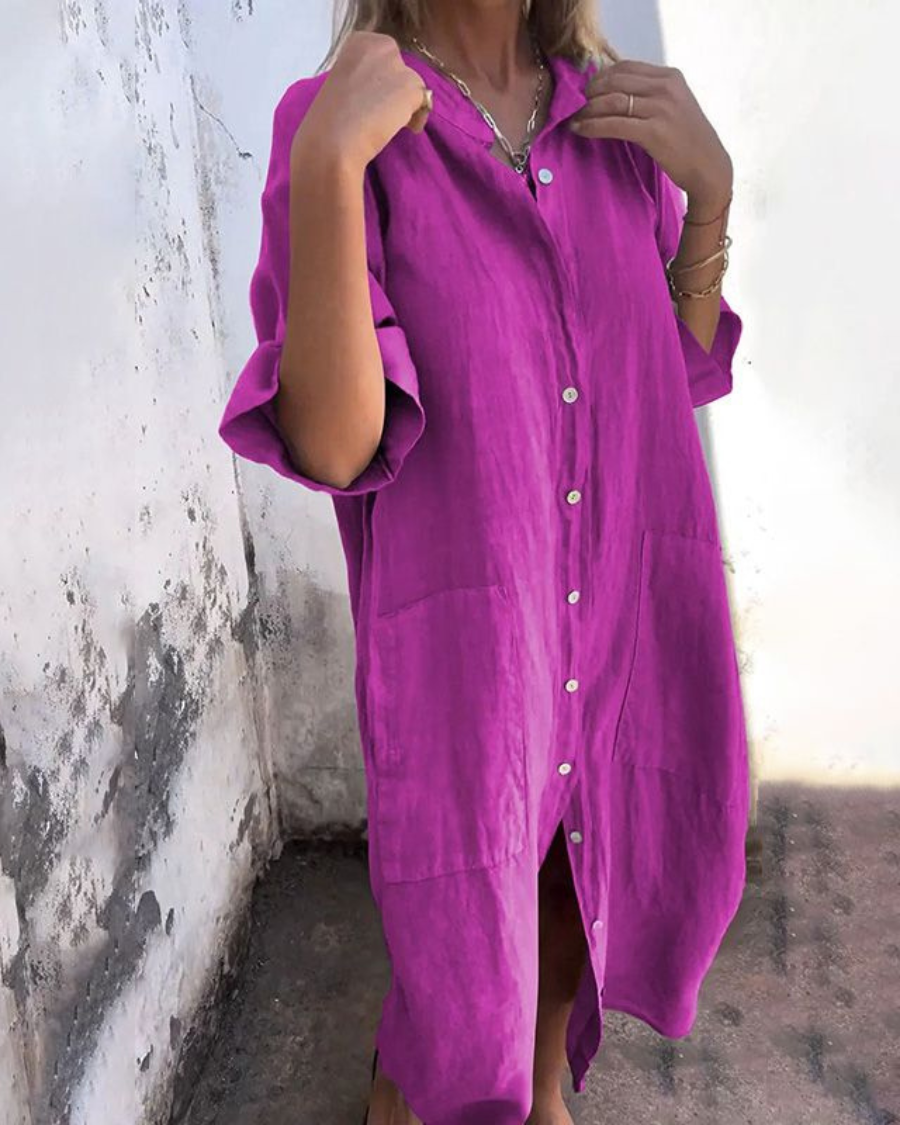 Meiva | Women's Shirt Long Maxi Dress