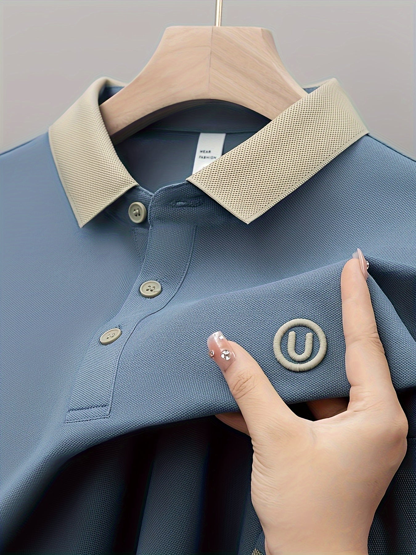 Finn | Men's Embroidered Short-Sleeved Polo Shirt