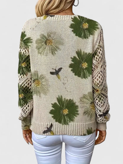 Noelle | Women's Floral Jumper with V-Neck