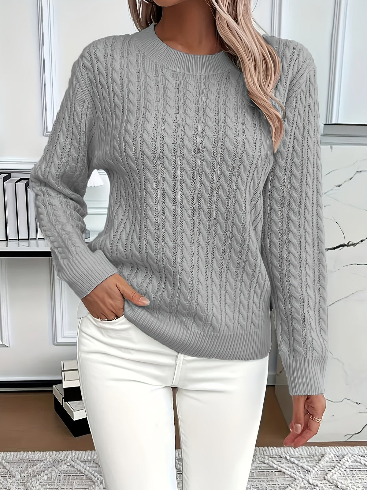Nadia | Women's Casual Jumper with Crew Neck