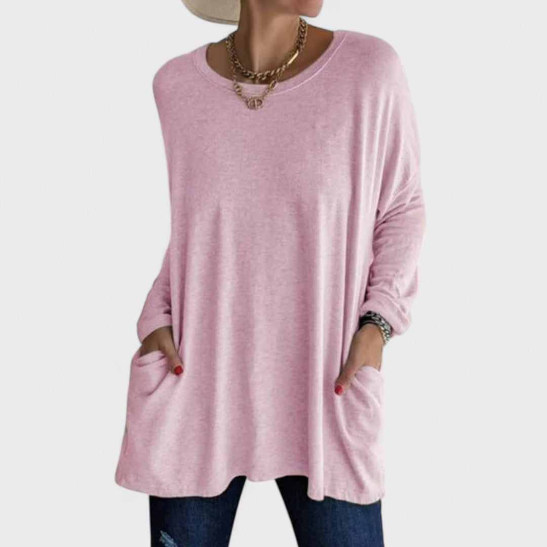Moira | Women's Longline Casual Long Sleeve Top