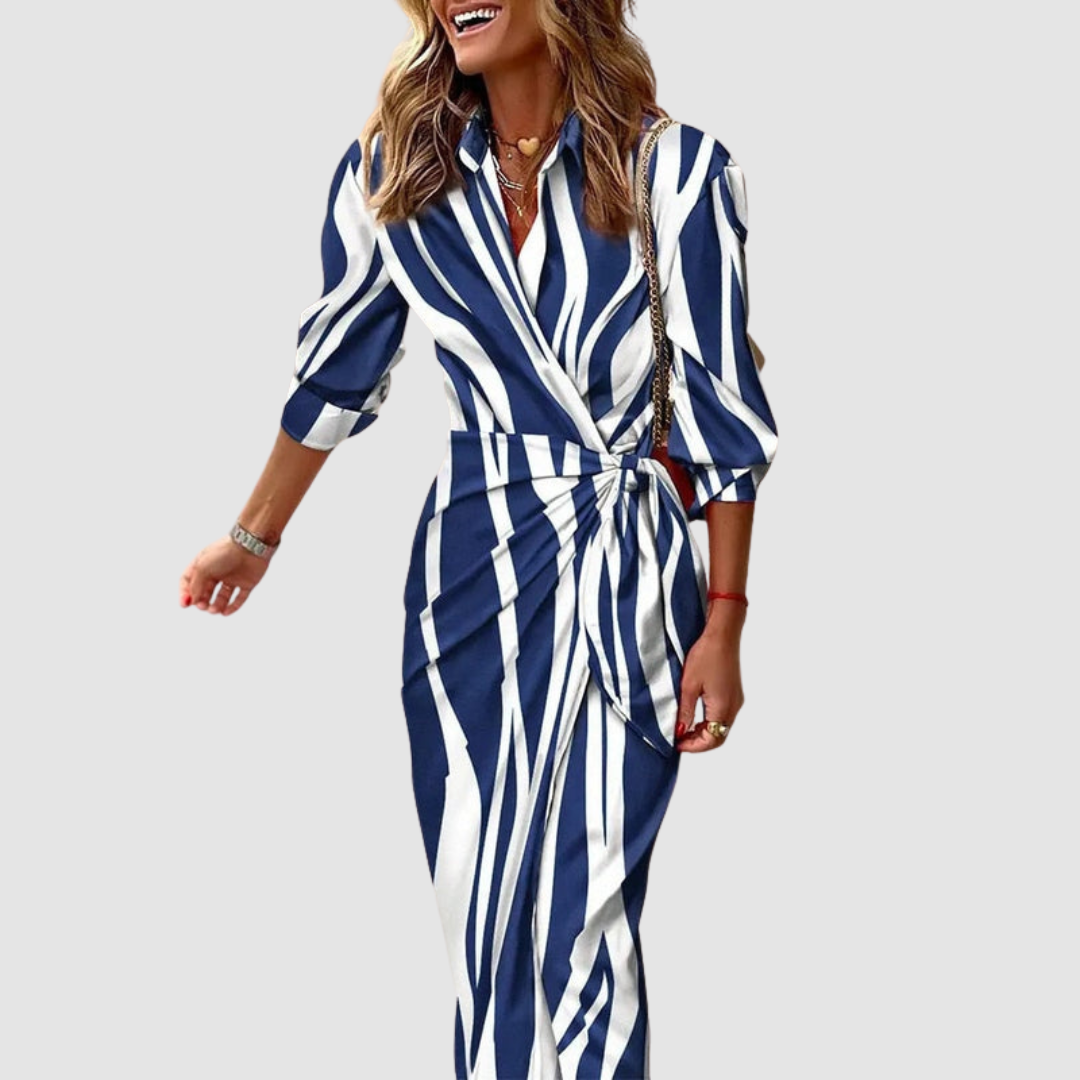 Women's Cecilia Chic Striped Midi Dress