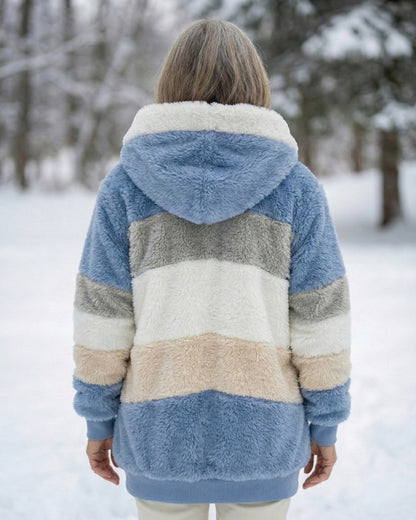 Beverley | Colorblock Plush Jacket