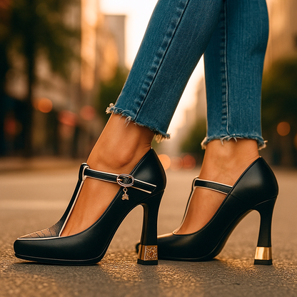 Viv | Women's Orthopedic Buckle Sophisticated Heels