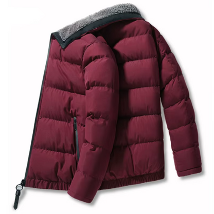 Men's Premium Padded Winter Jacket with Long Sleeve