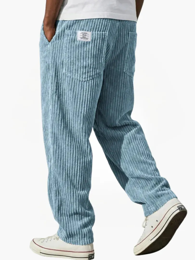 Laurent Monaco | Men's Trousers with Pockets and Drawstring