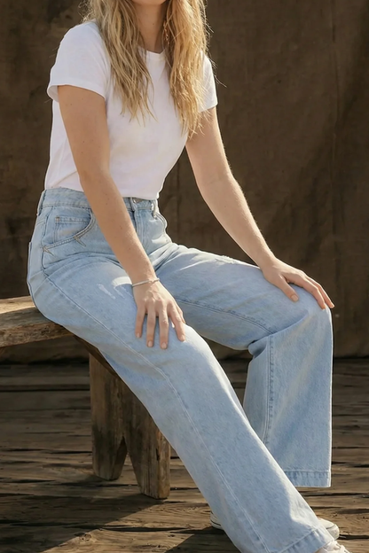 Clarissa | Women's Retro High Waist Denim Jeans