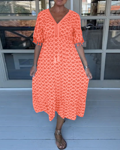 Tina | Women's Printed Casual Midi Dress