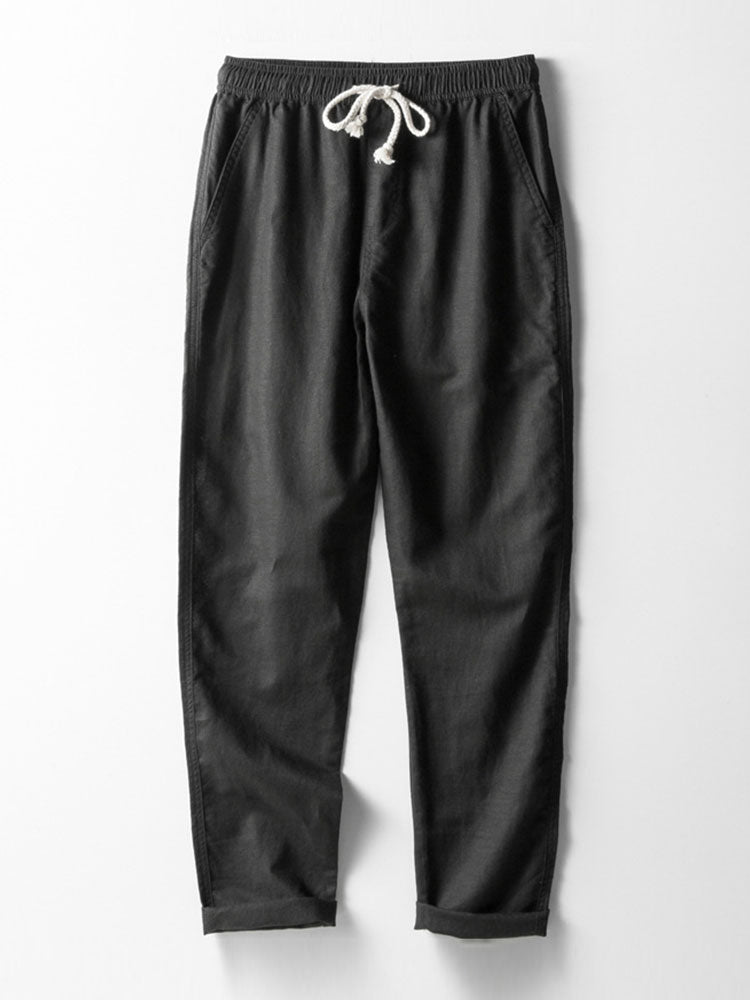 Men's Button-Up Shirt and Straight Leg Trousers in Blend