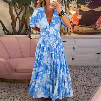 Floriana | Women's Vibrant Floral Maxi Dress