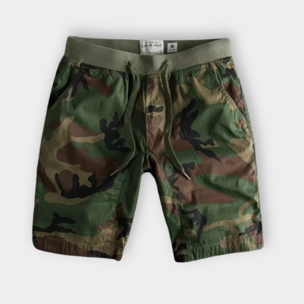 Ranger | Men's Camo Cargo Shorts with Drawstring