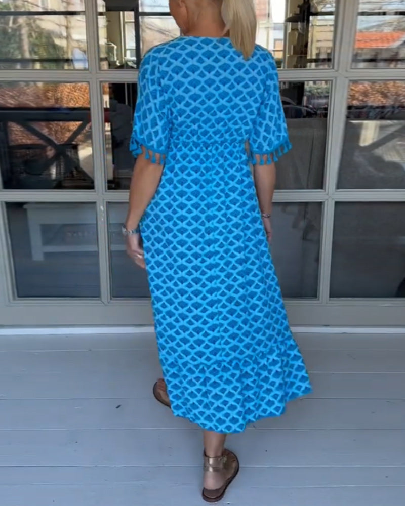 Tina | Women's Printed Casual Midi Dress