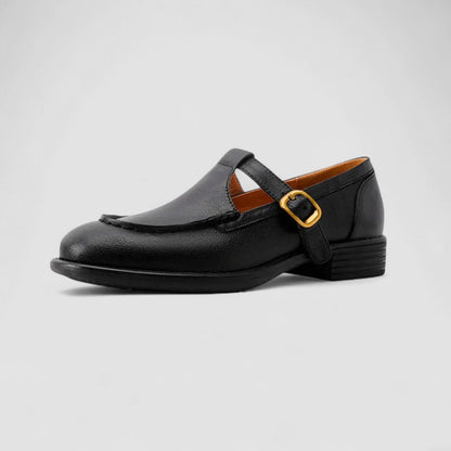 Zhelynne | Women's Cushioned Buckle Orthopedic Square-Toe Mary Jane Shoes