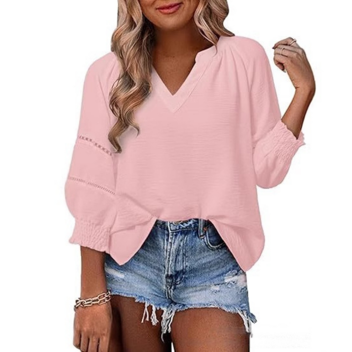 Gianna | Women's Casual Elegant Lantern Sleeve Summer Blouse
