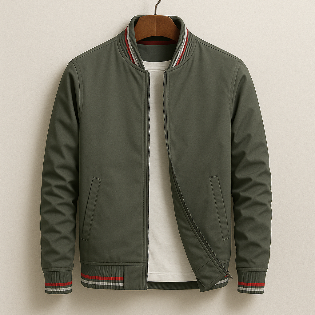 Colton | Striped Parker Jacket with Pockets