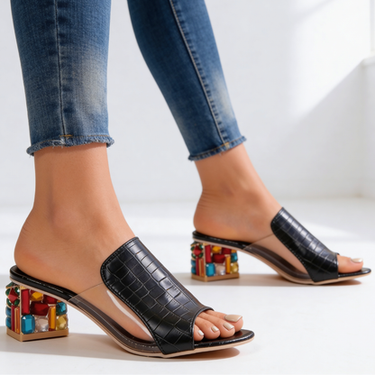 Odette | Jewel Heel Slides