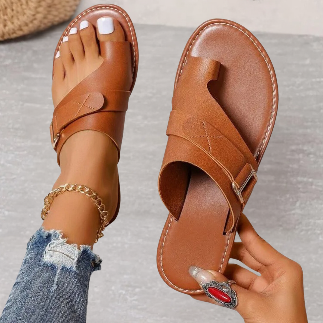 Cushioned Open-Toe Elsie Ladies' Comfort Orthopedic Sandals