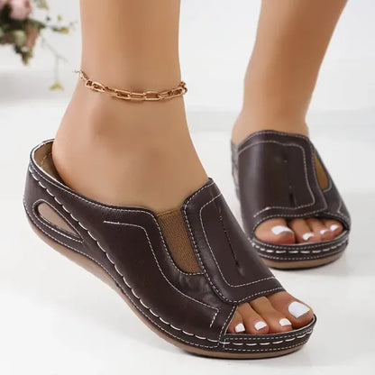 Women's Slip-Resistant Open-Toe Tessa Orthopedic Comfort Sandals with Arch Support