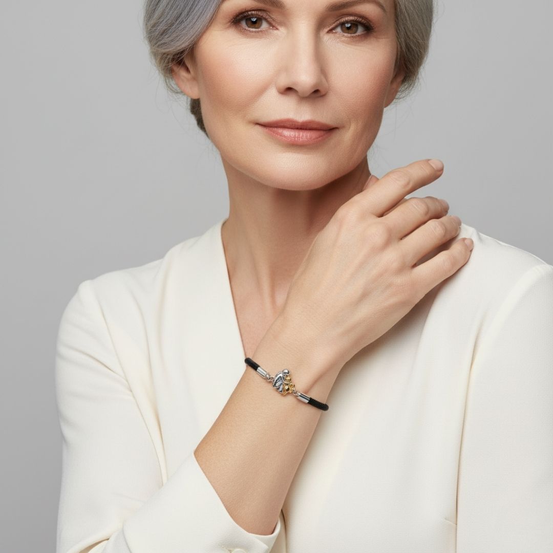 katy, Cord Bracelet Featuring Dog Icon