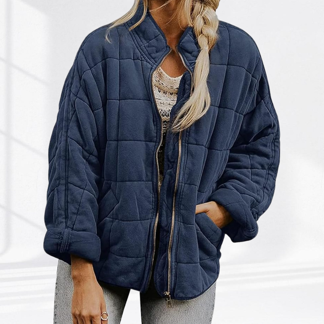 Sloane | Women's Quilted Comfort Jacket with Round Neck and Long Sleeve