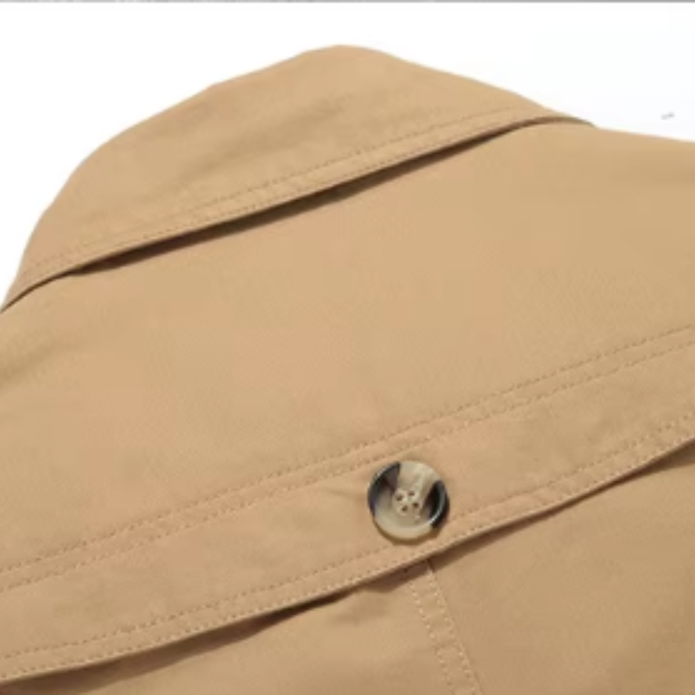 Men's Elegant Padded Trench Coat