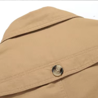 Men's Elegant Padded Trench Coat