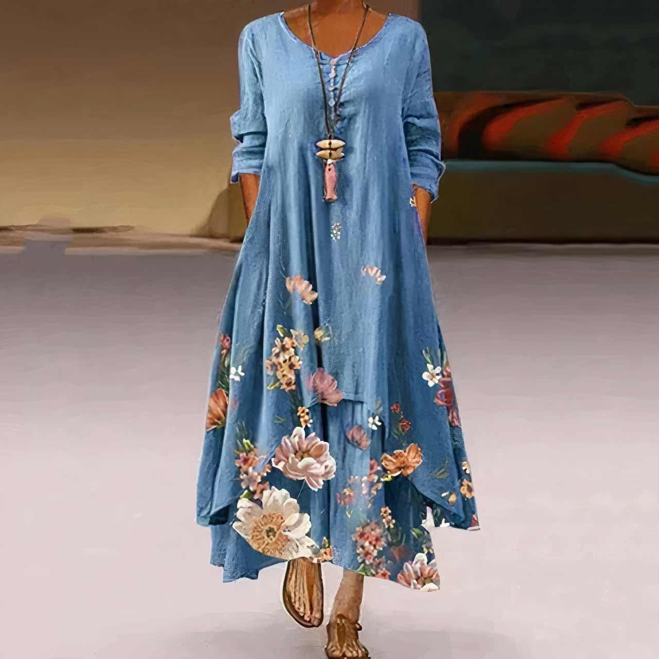 Félicie | Women's Elegant Maxi Dress Featuring Refined Details and a Flattering Fit