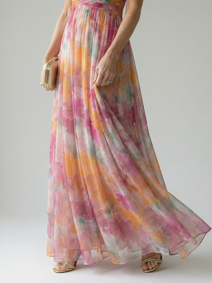 Isel | Women's Soft Wrap Maxi Dress
