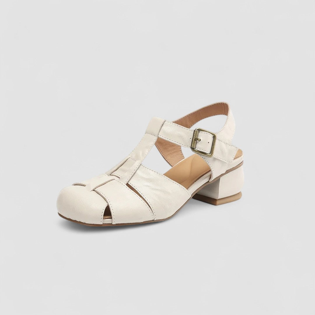 Saryanna | Women's Cushioned Buckle Orthopedic Mary Jane Shoes with Cut-Out