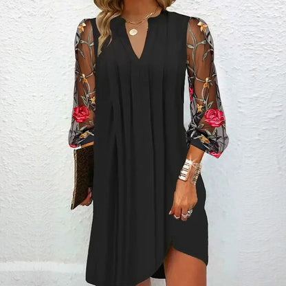 Renée | Women's Elegant Mini Dress with V-Neck